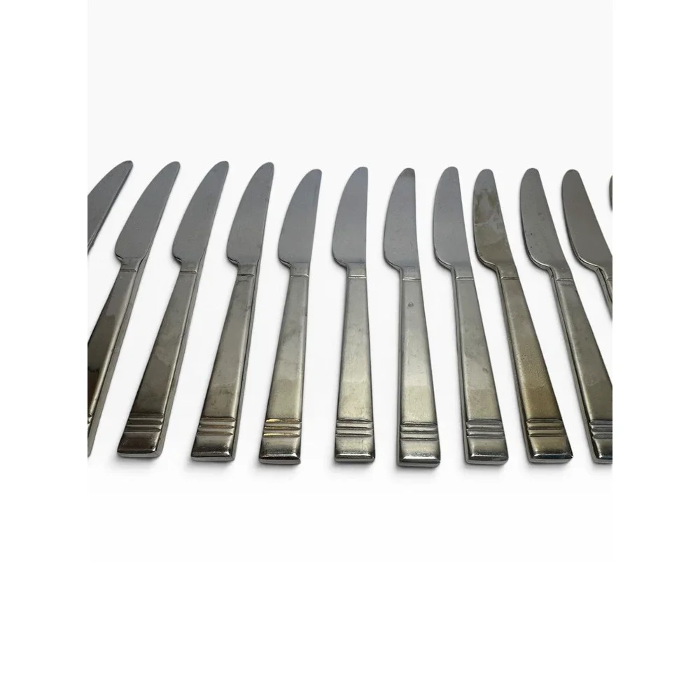 16pc Lenox Tin Can Alley Flatware 18/8 Stainless Steel Modern Pattern - Read